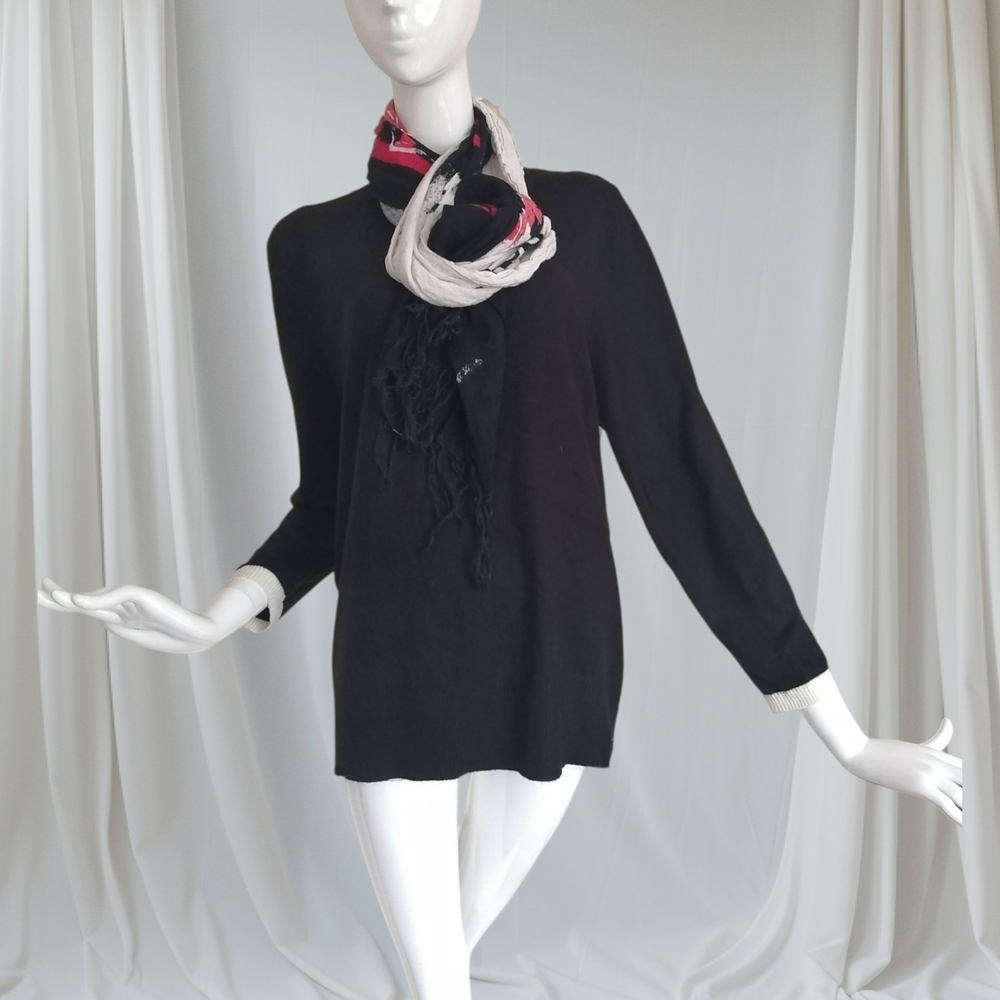 Annalee + Hope Black Crew Neck Sweater